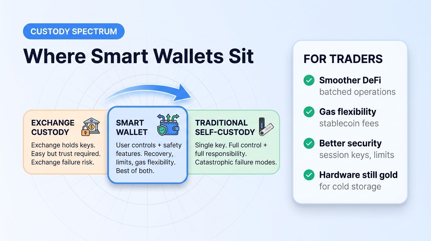 Where smart wallets sit on the custody spectrum