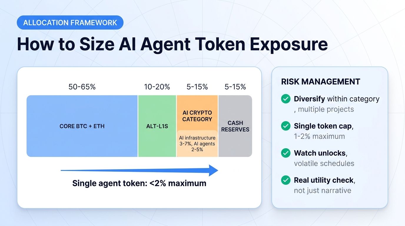 How to size AI agent token exposure in a crypto portfolio