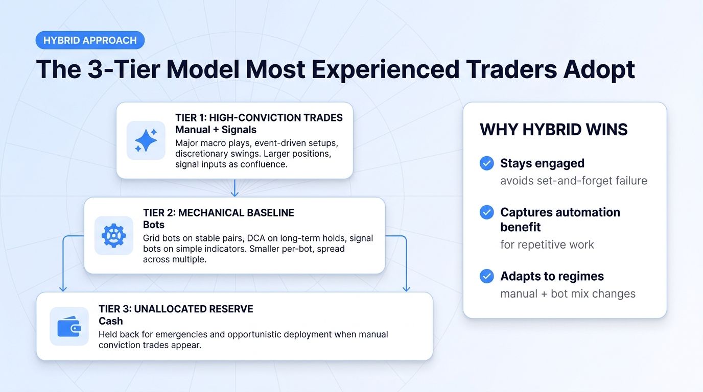 3-tier hybrid model for AI trading