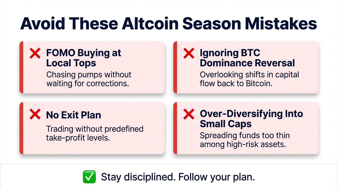 4 common altcoin season trading mistakes to avoid