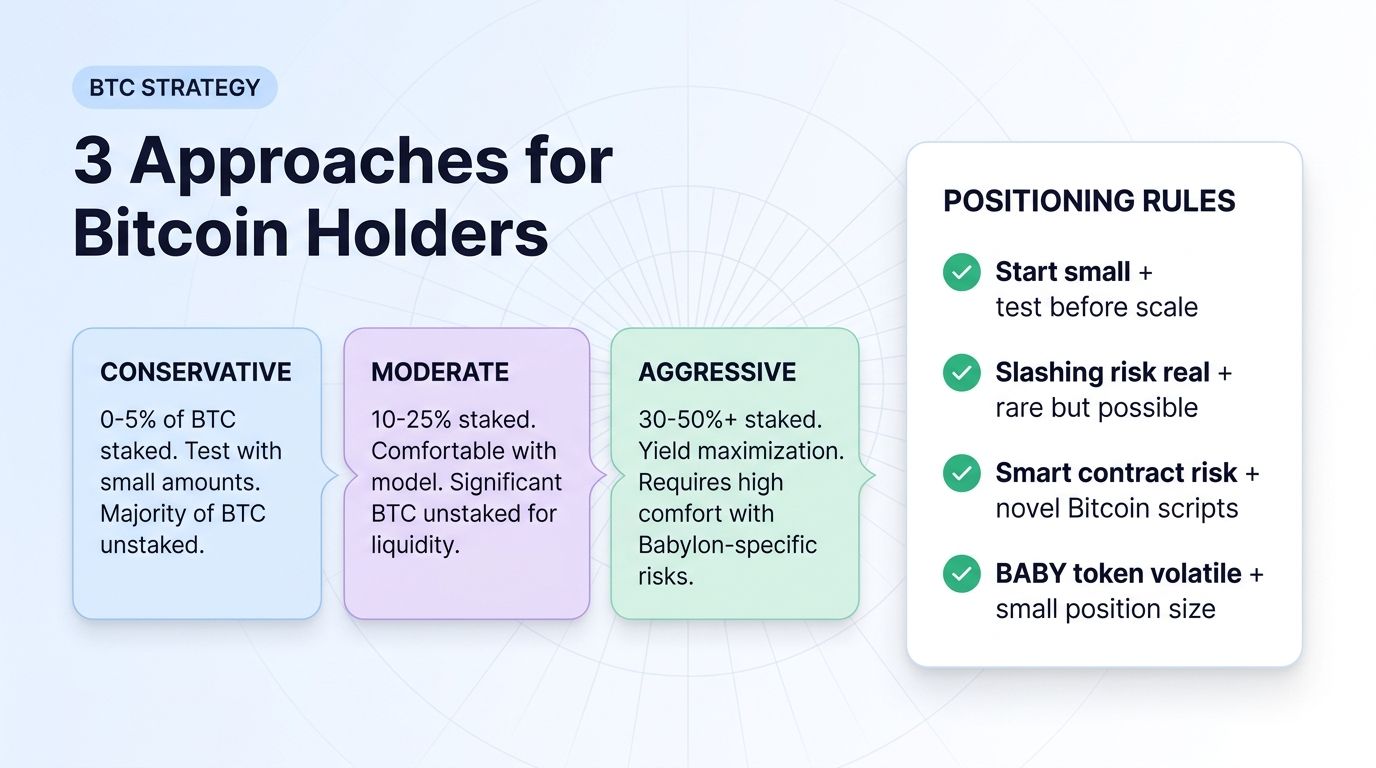 Three approaches for Bitcoin holders considering Babylon