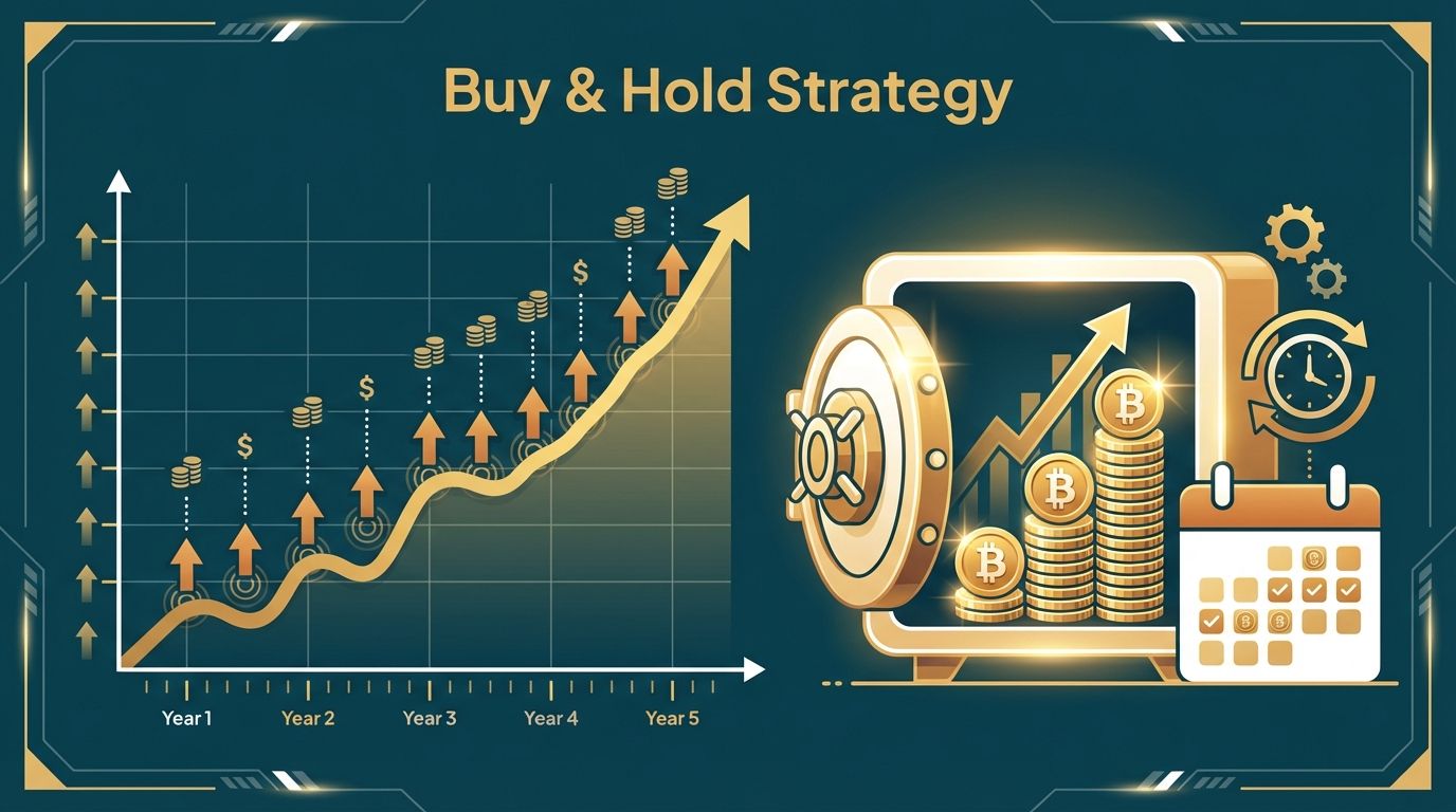 Bitcoin HODL and dollar cost averaging strategy