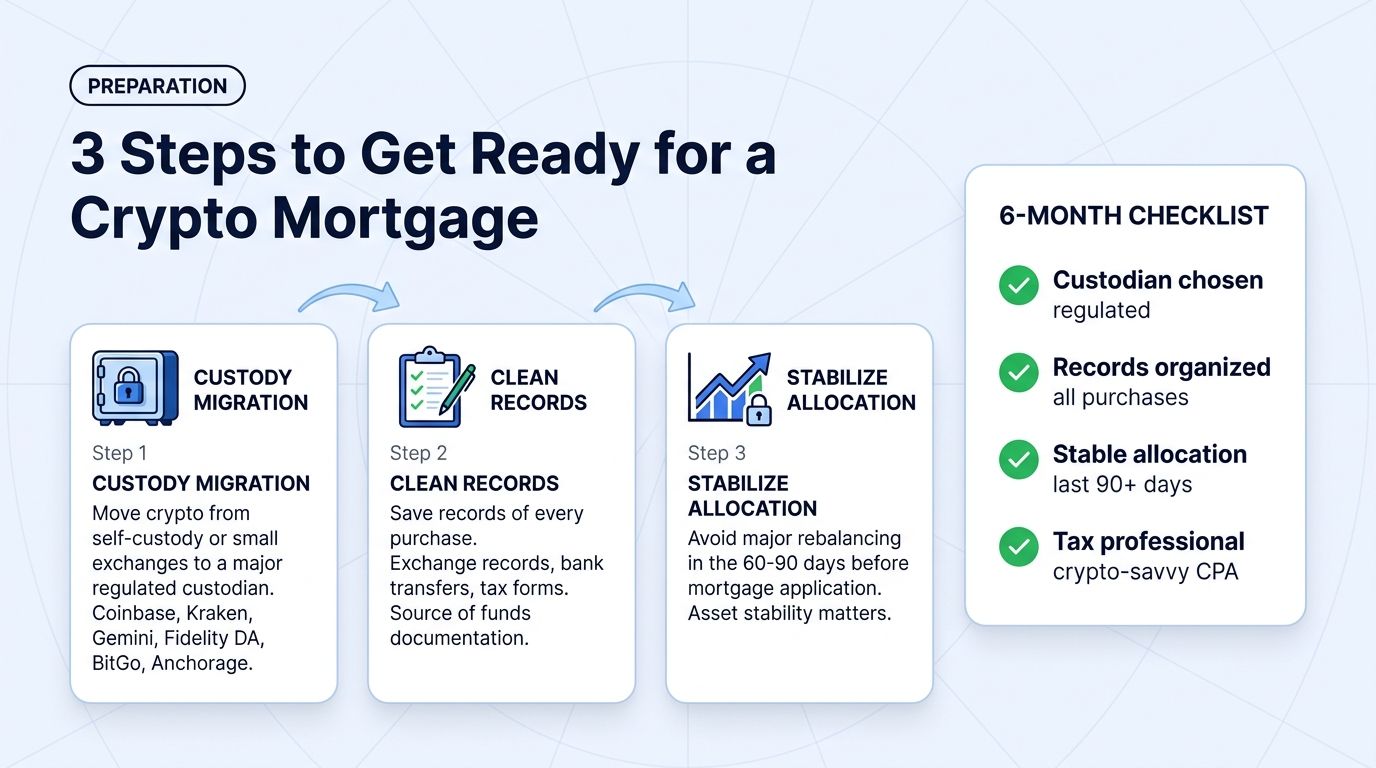 3 steps to prepare for a crypto-backed mortgage