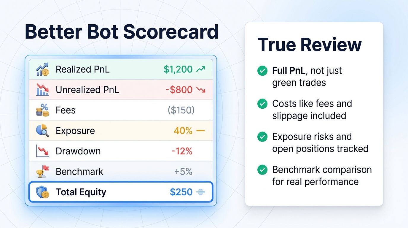 Better scorecard for measuring crypto trading bot performance