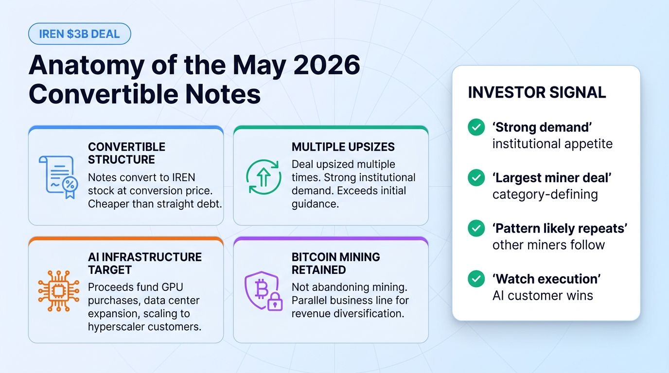 Anatomy of the IREN $3 billion convertible notes deal May 2026