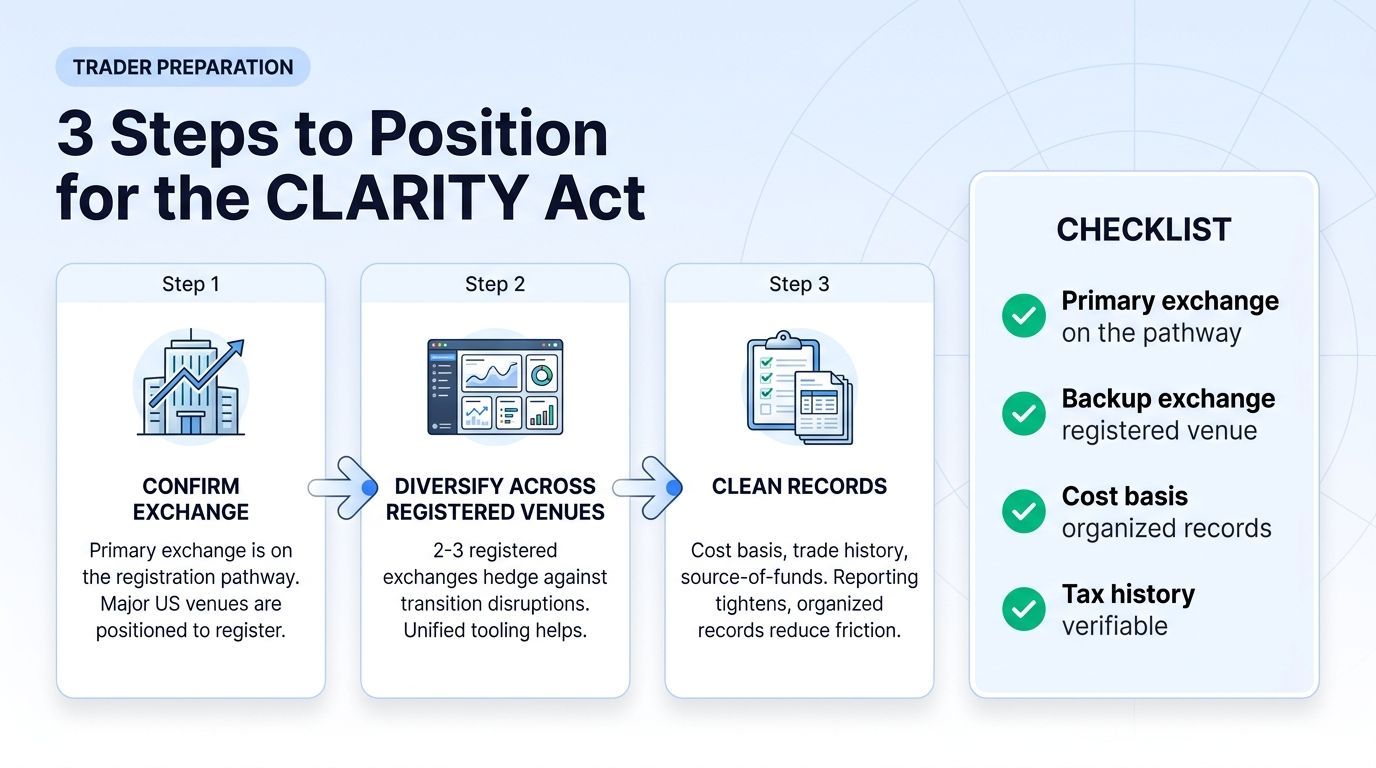 3 steps to position for the CLARITY Act