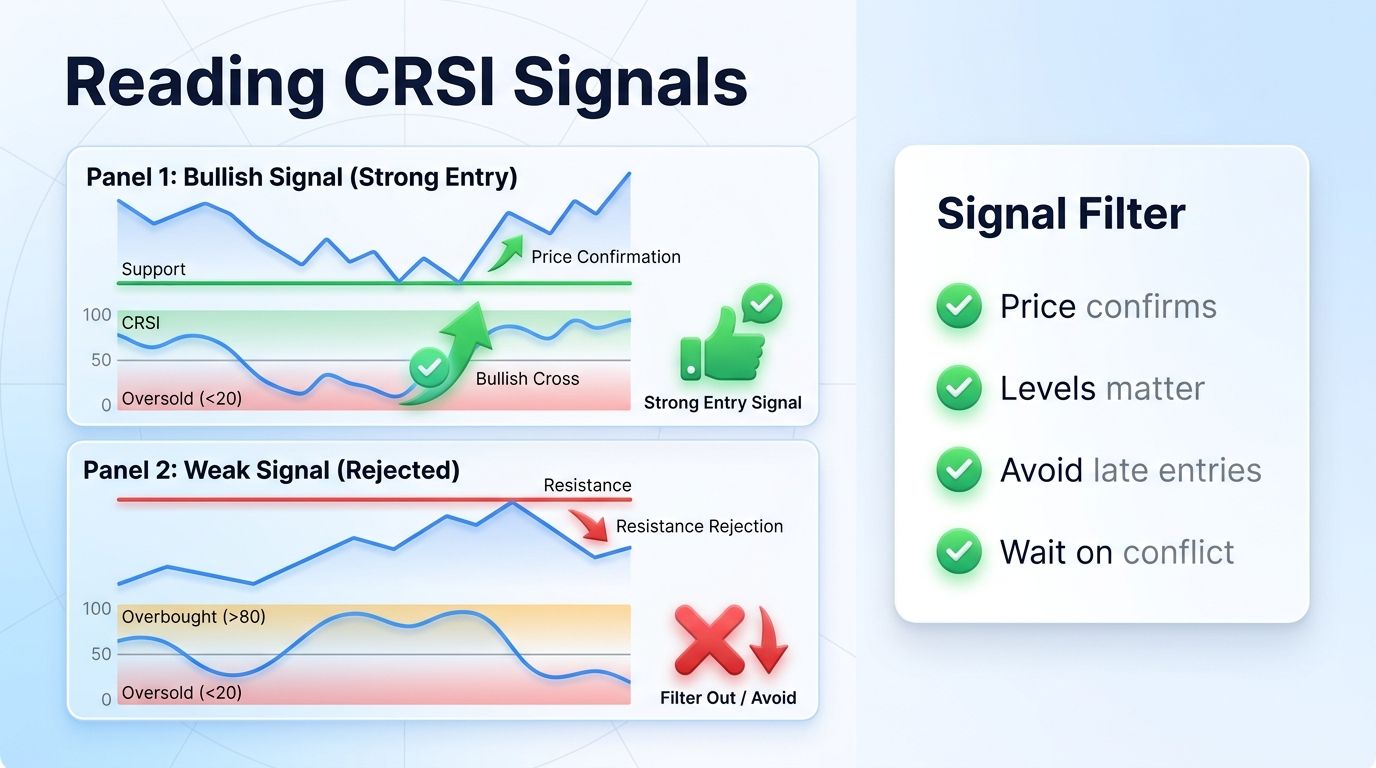 How to read bullish and bearish Connors RSI signals