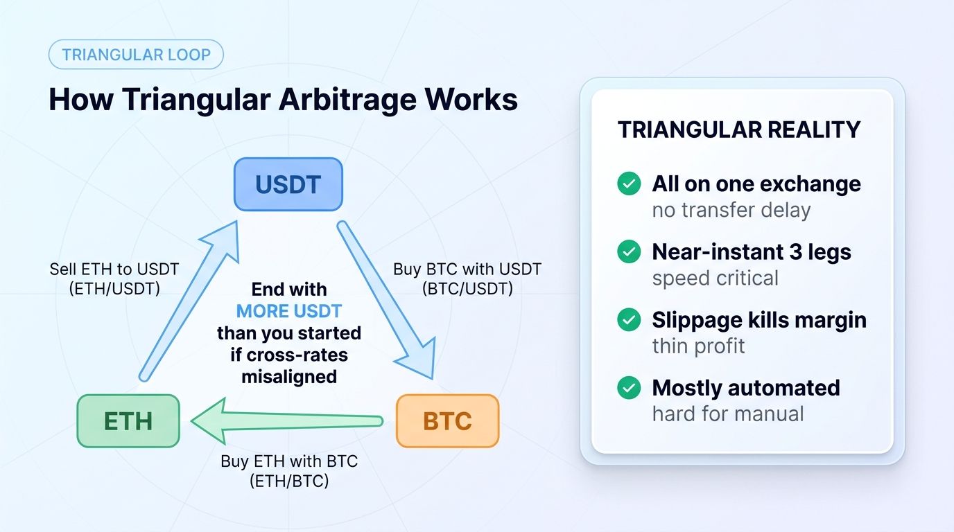 Crypto Arbitrage Guide 2026: 3 Strategies Explained