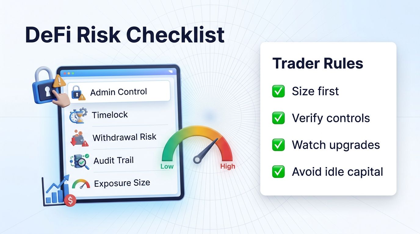 Practical DeFi protocol risk checklist for traders