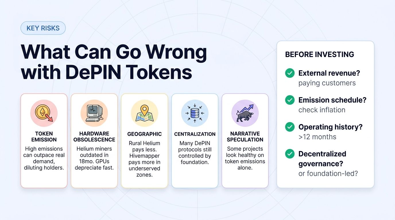Five key risks for DePIN tokens