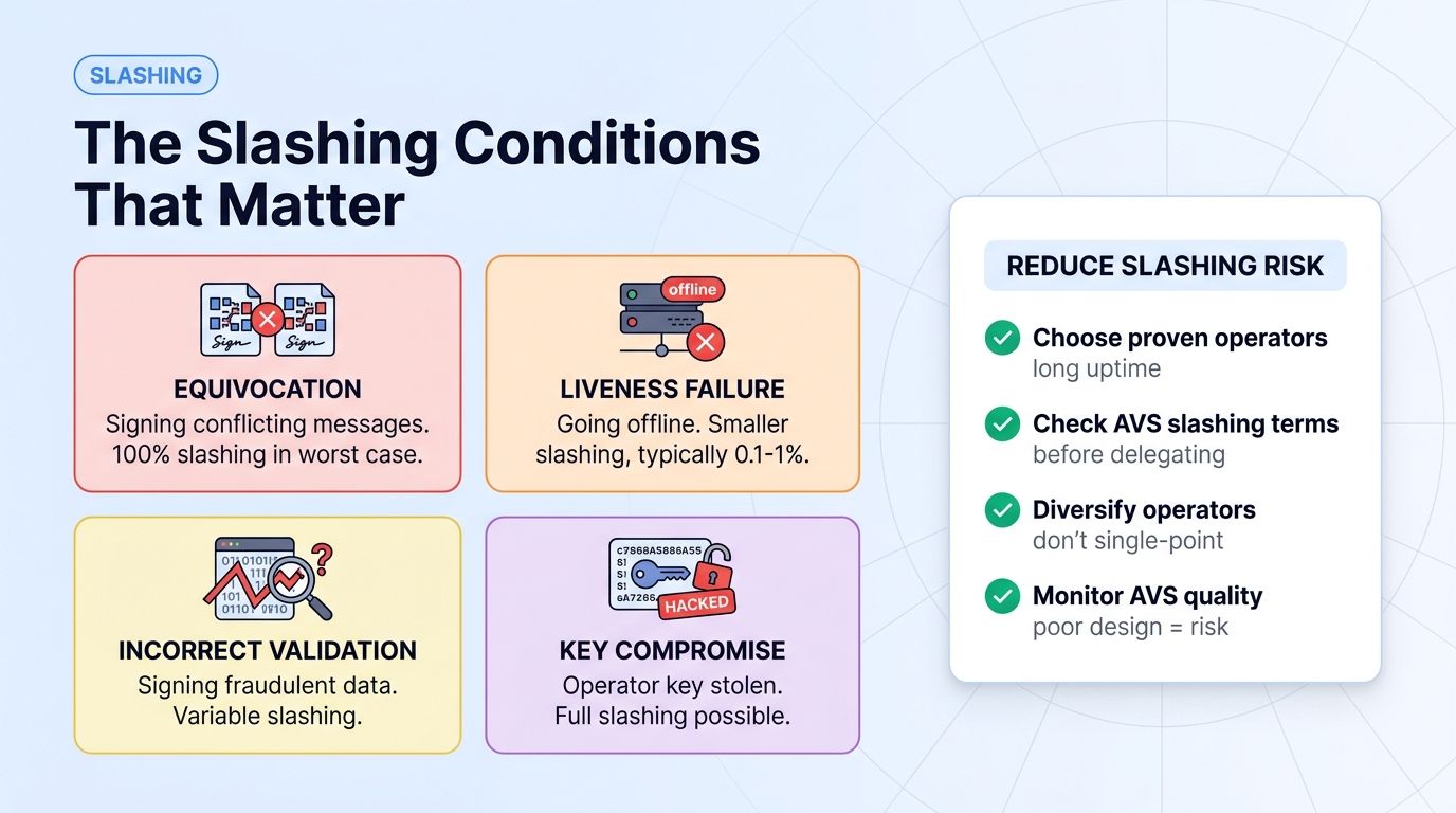 EigenLayer slashing conditions and how to reduce risk