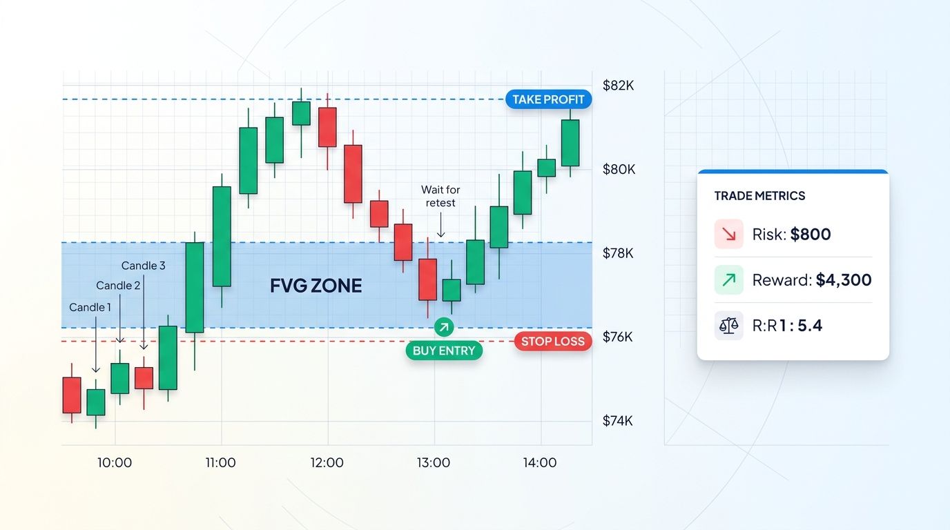FVG trading strategy entry and exit points