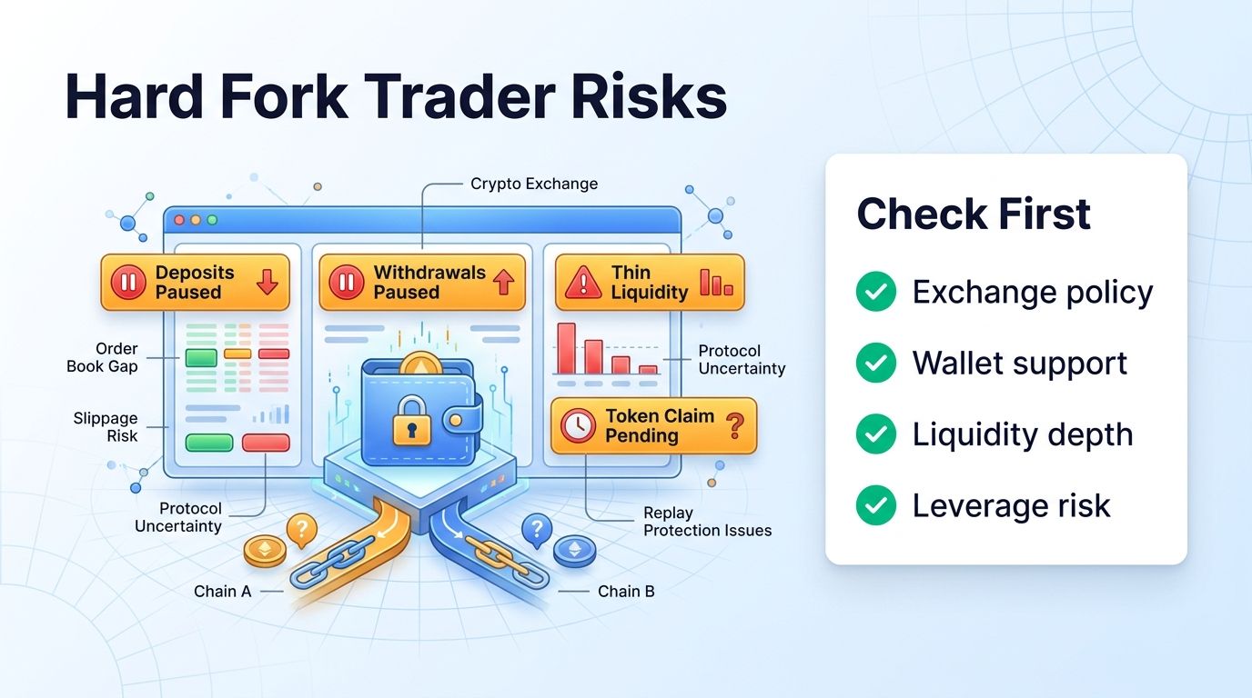 Hard fork trader risk checklist for exchanges and wallets