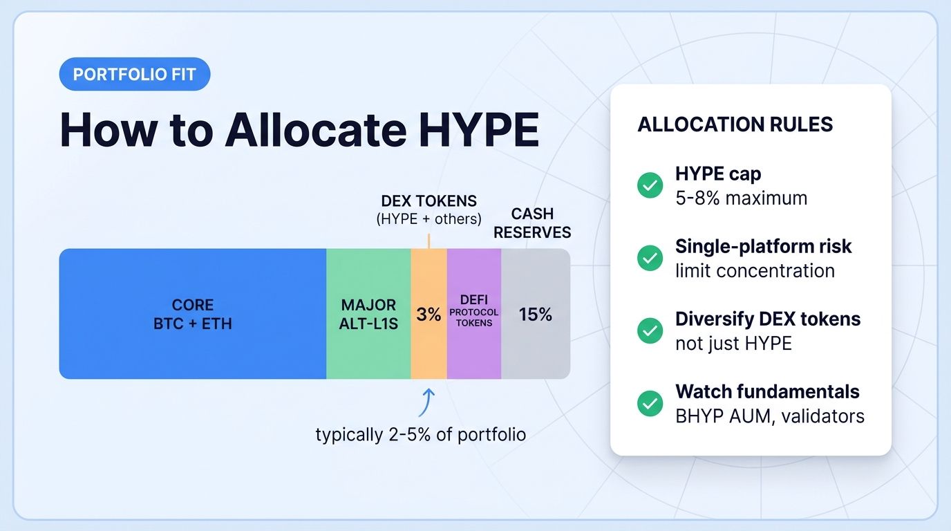 How to allocate HYPE in a crypto portfolio