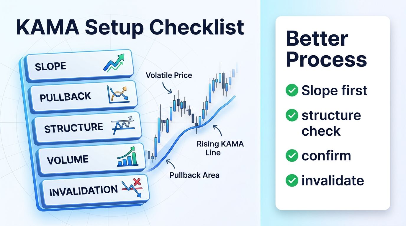 KAMA setup checklist for crypto trend trades