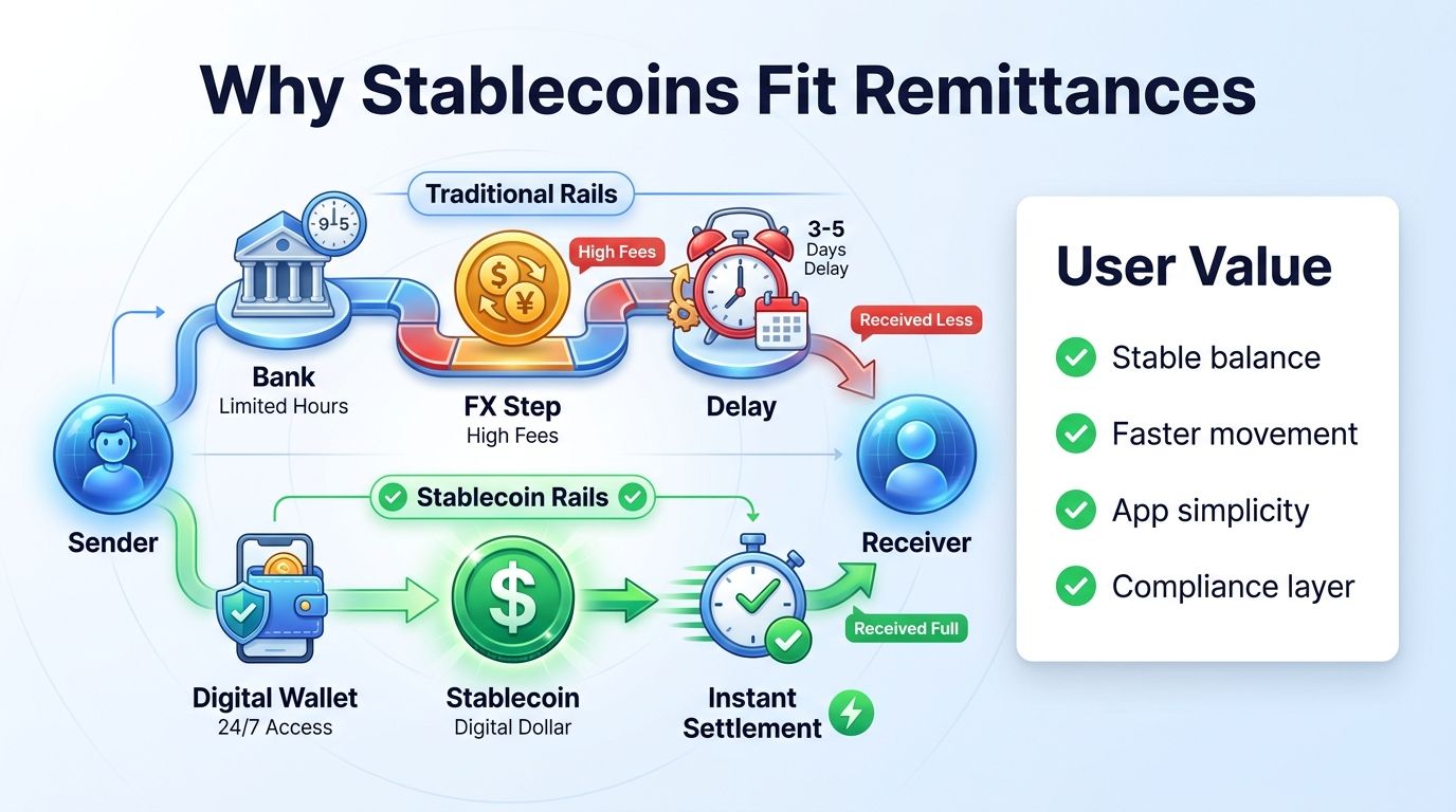 Why stablecoins fit cross-border remittance flows