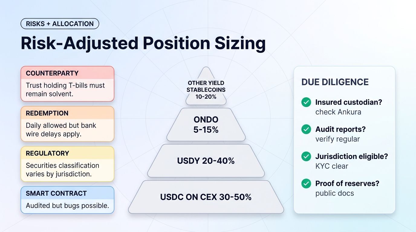 Ondo product risks and risk-adjusted position sizing