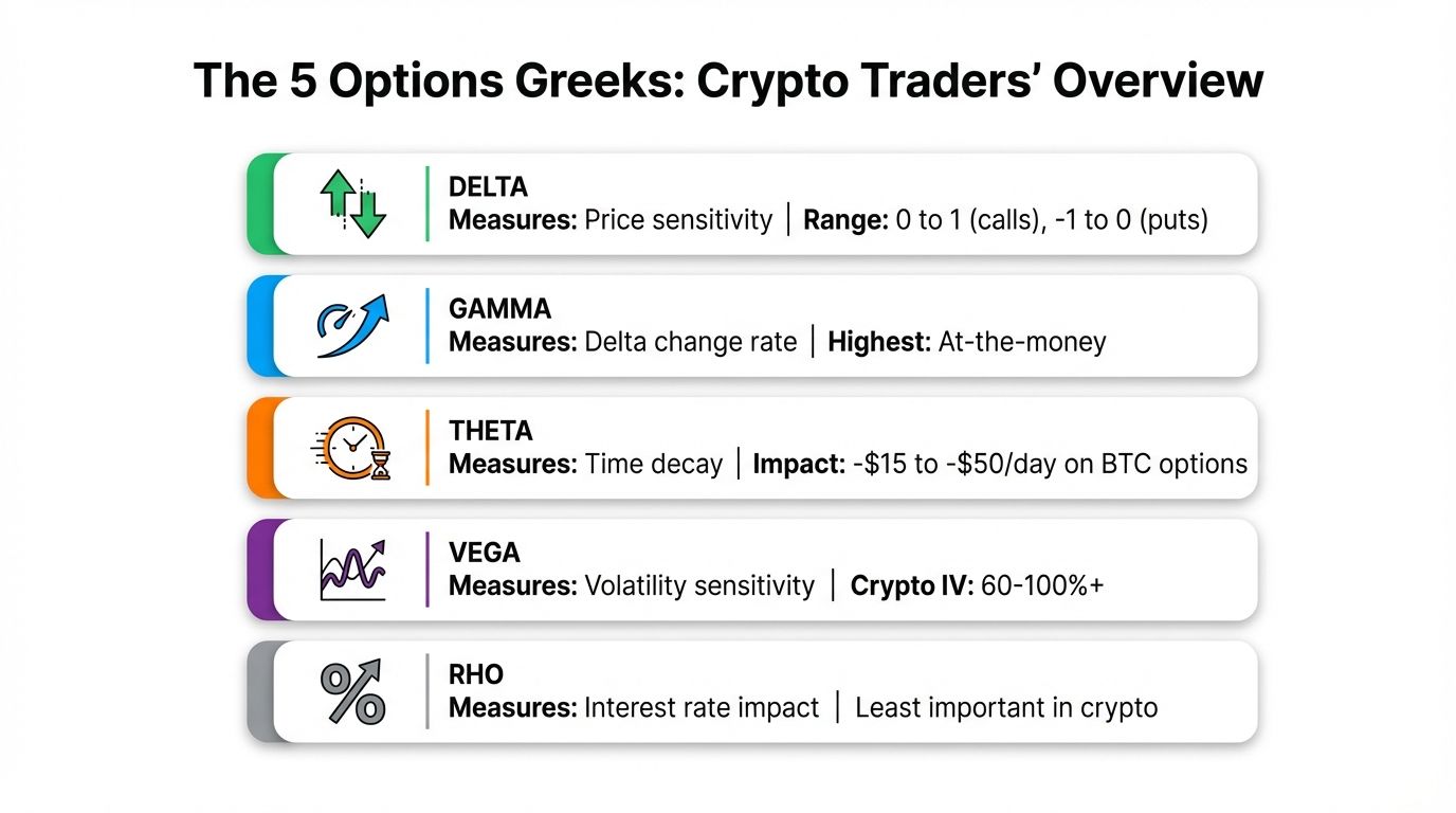 Crypto Options Greeks: Delta, Gamma, Theta