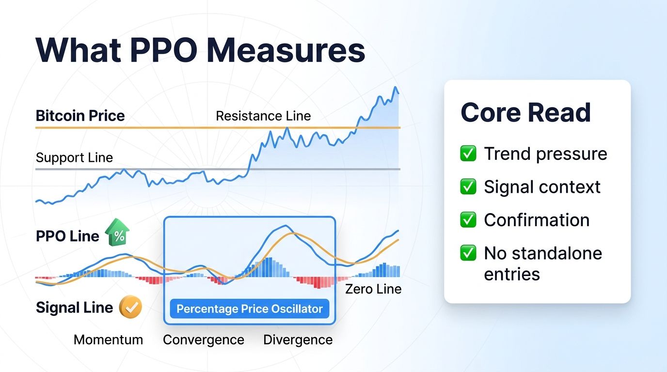 Percentage Price Oscillator indicator meaning for crypto traders