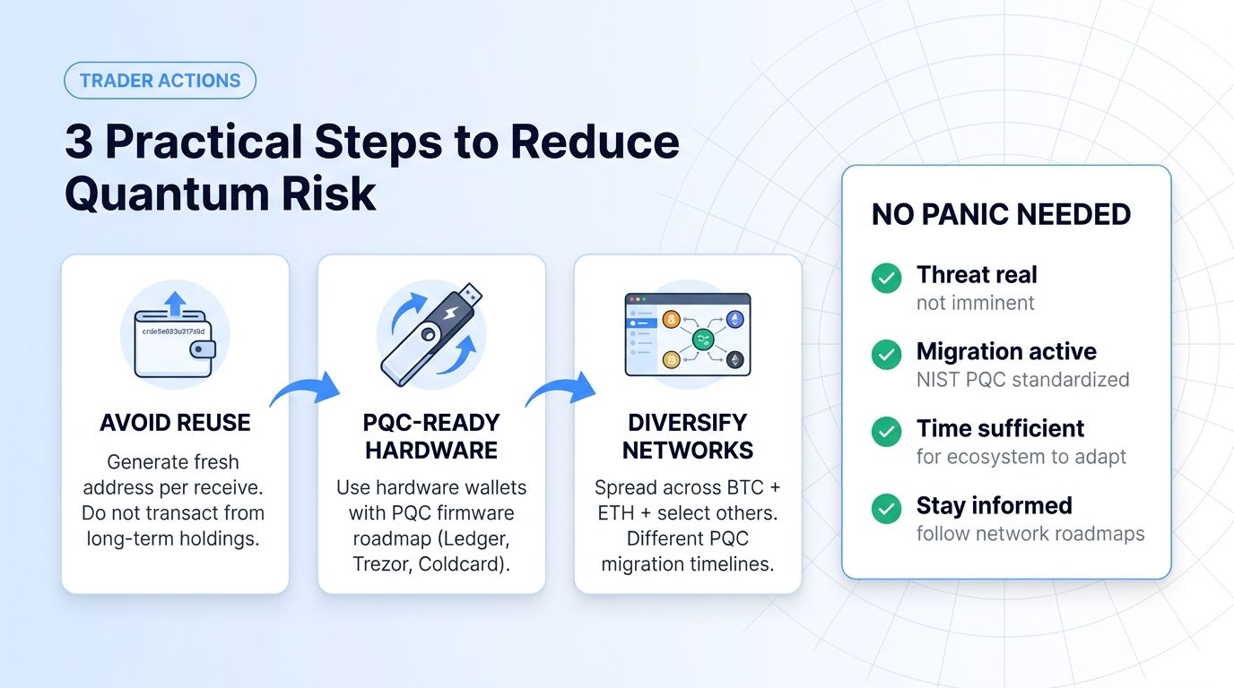 3 practical trader actions to reduce quantum risk
