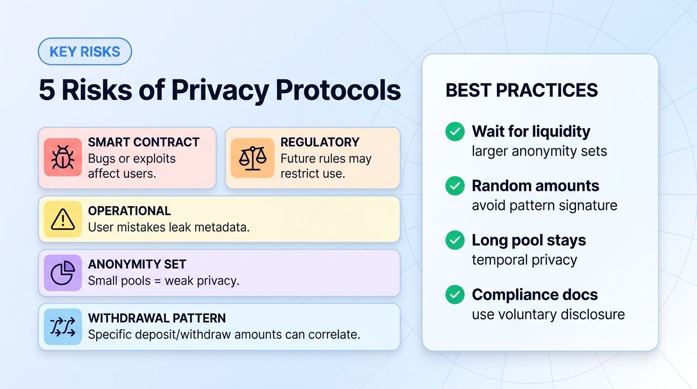 5 risks of using privacy protocols