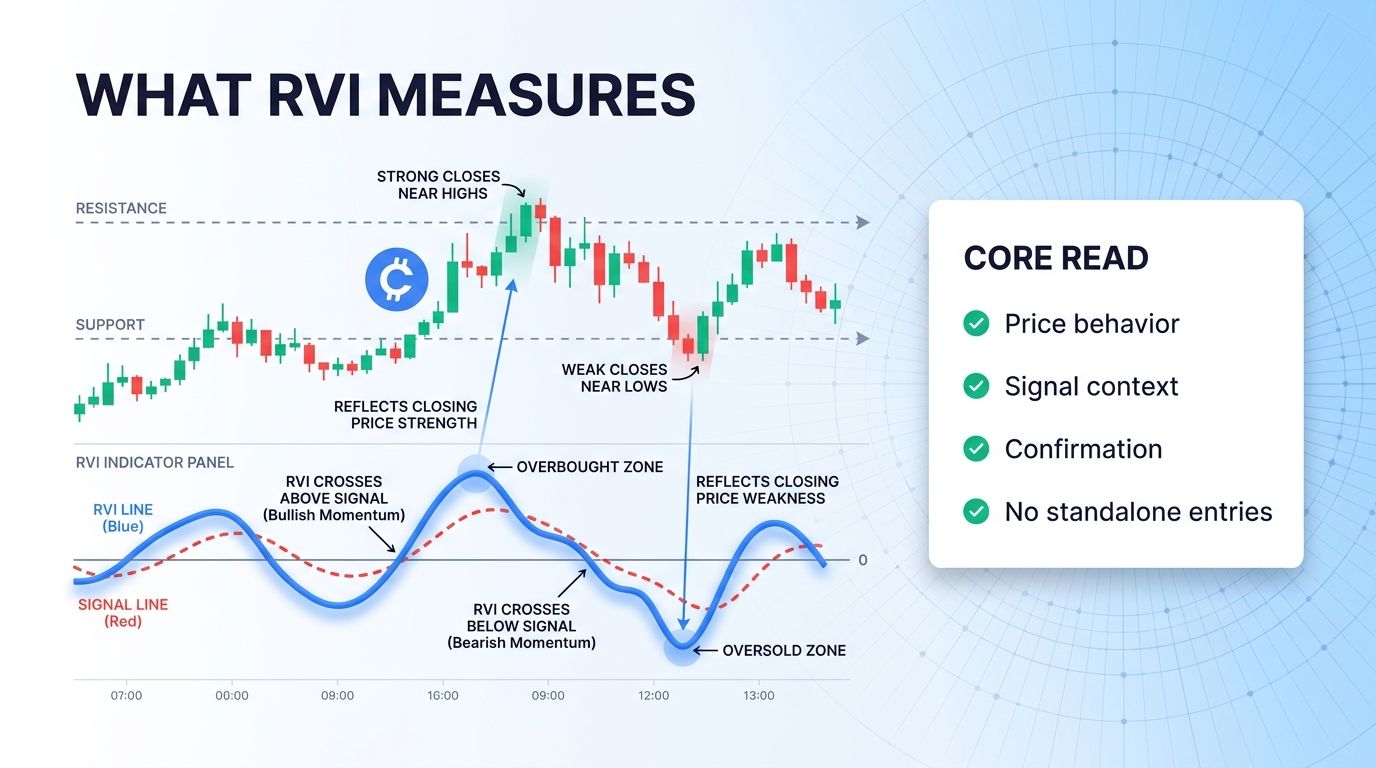 Relative Vigor Index indicator meaning for crypto traders