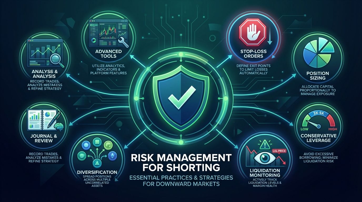 Essential risk management practices: stop-losses, position sizing, conservative 