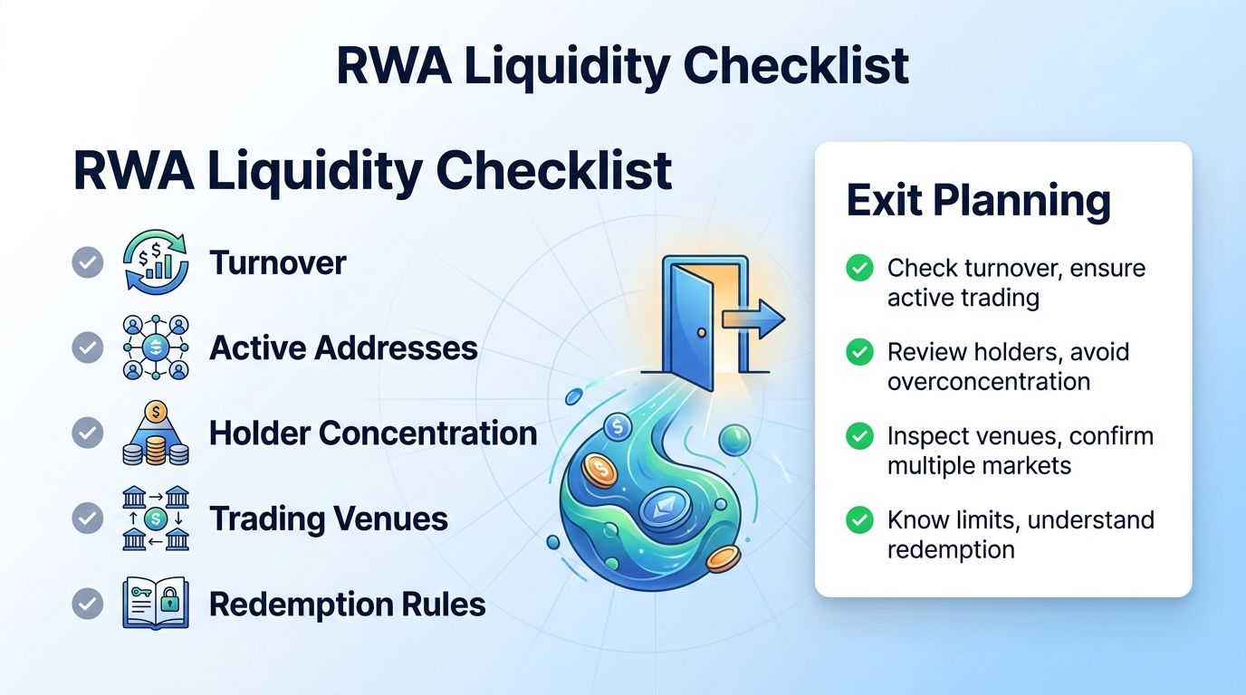 Trader checklist for tokenized RWA liquidity risk