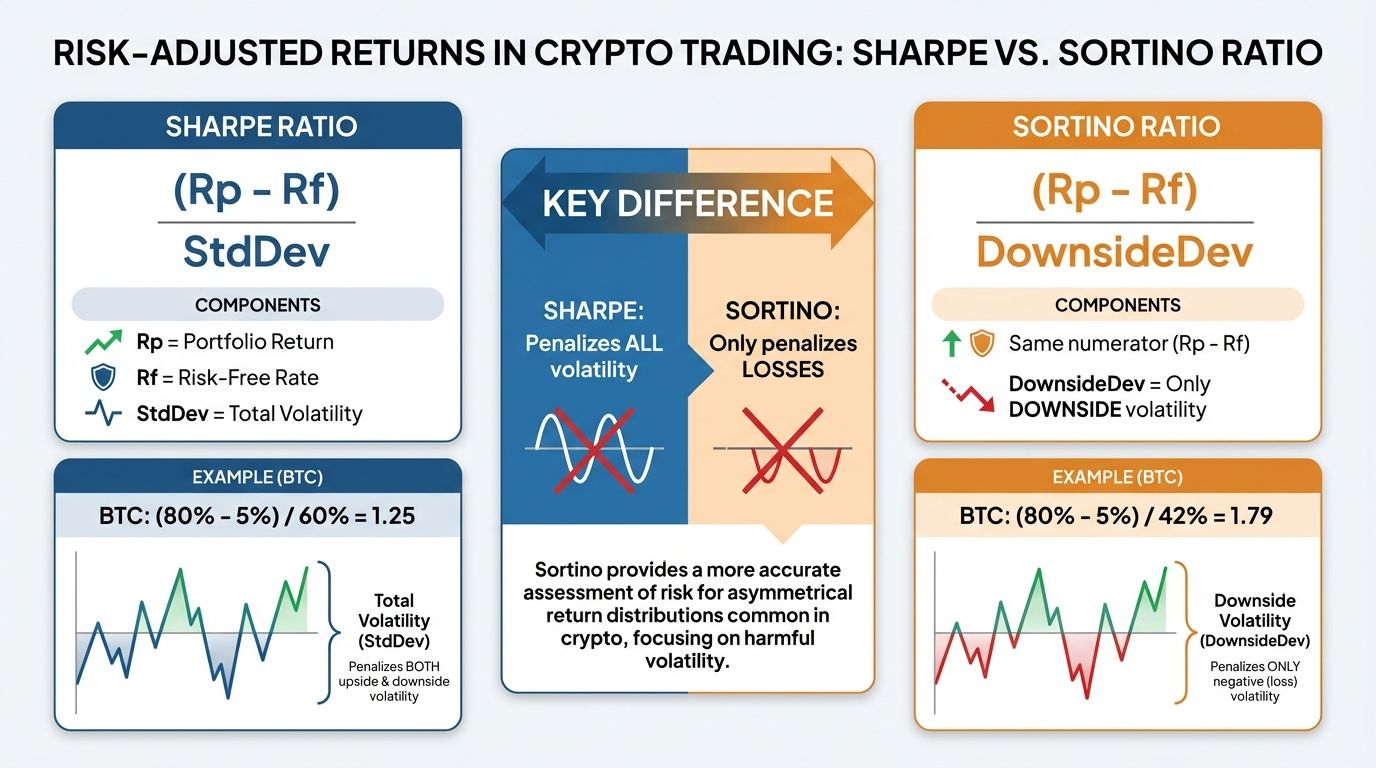 Sharpe Ratio and Sortino Ratio for Crypto