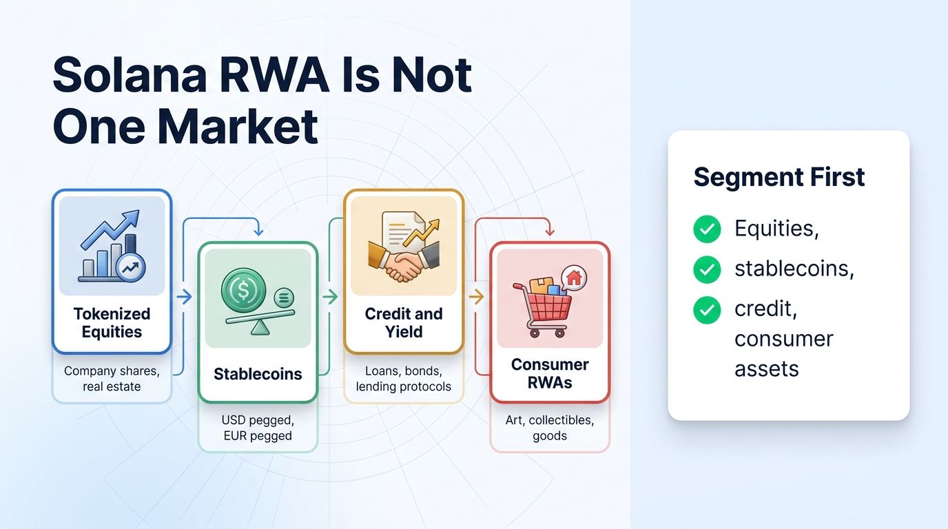 Four categories of Solana RWA activity