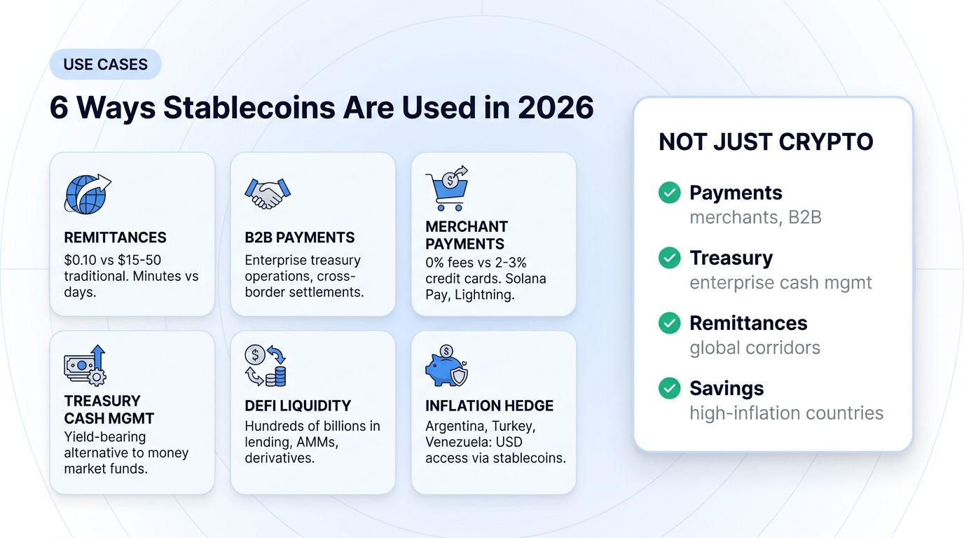6 ways stablecoins are used in 2026