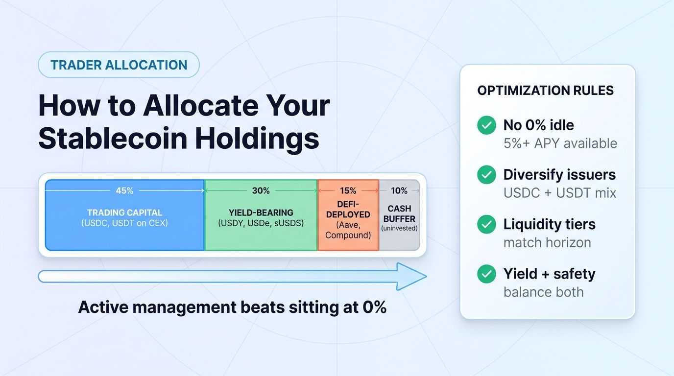 How to allocate stablecoin holdings as a trader