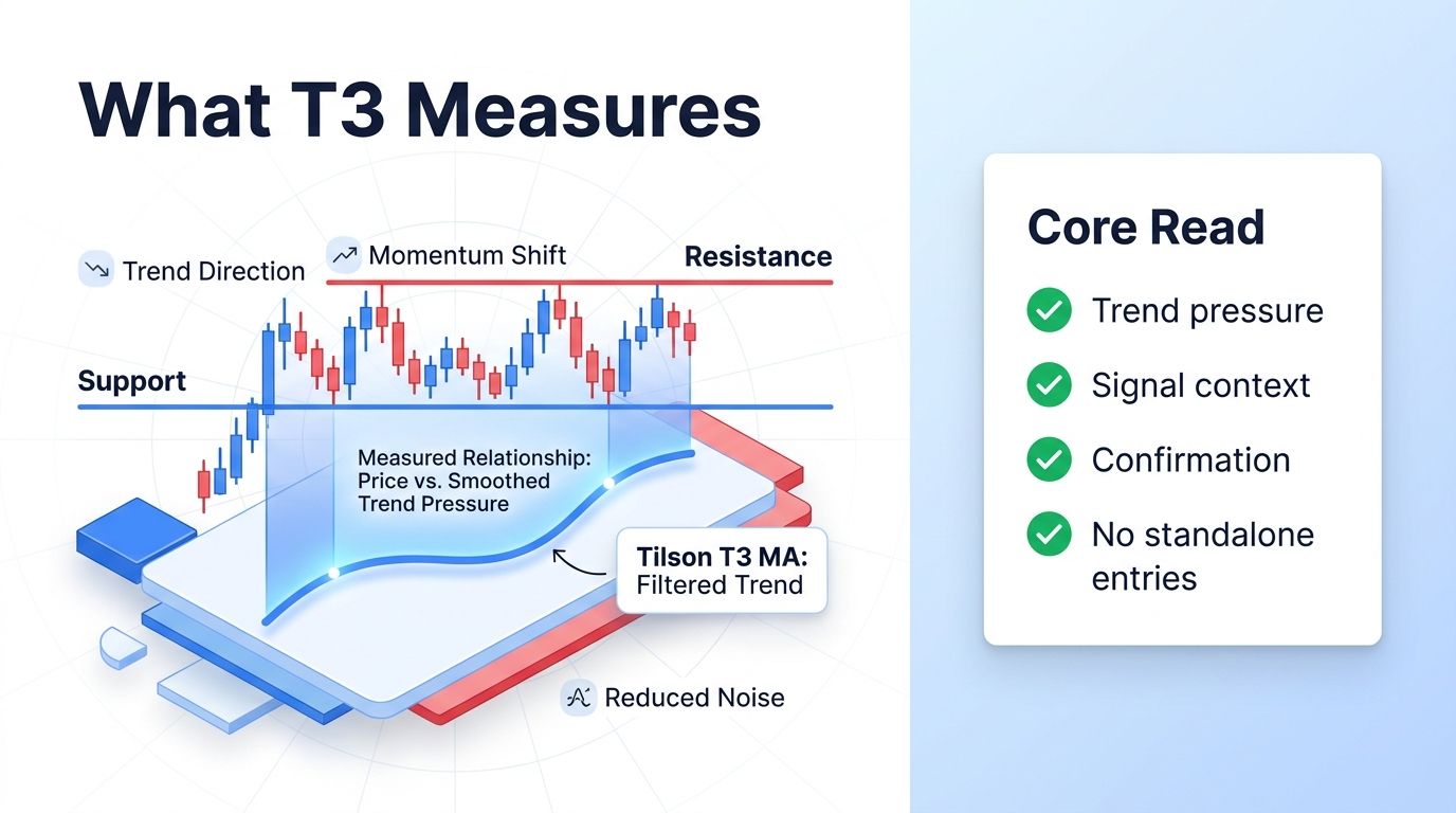 Tilson T3 Moving Average indicator meaning for crypto traders