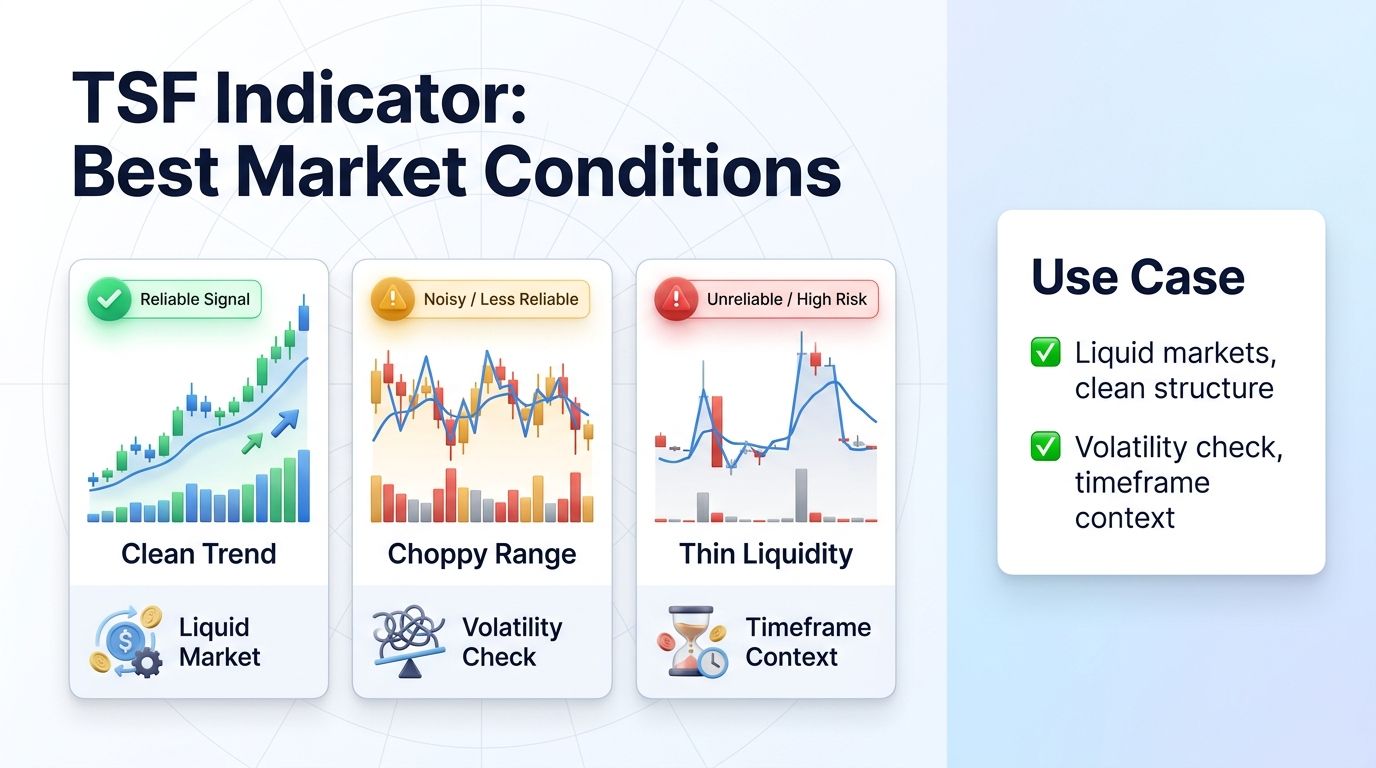 Best market conditions for Time Series Forecast in crypto trading