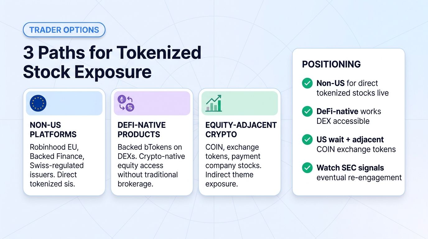 Three paths to gain tokenized stock exposure