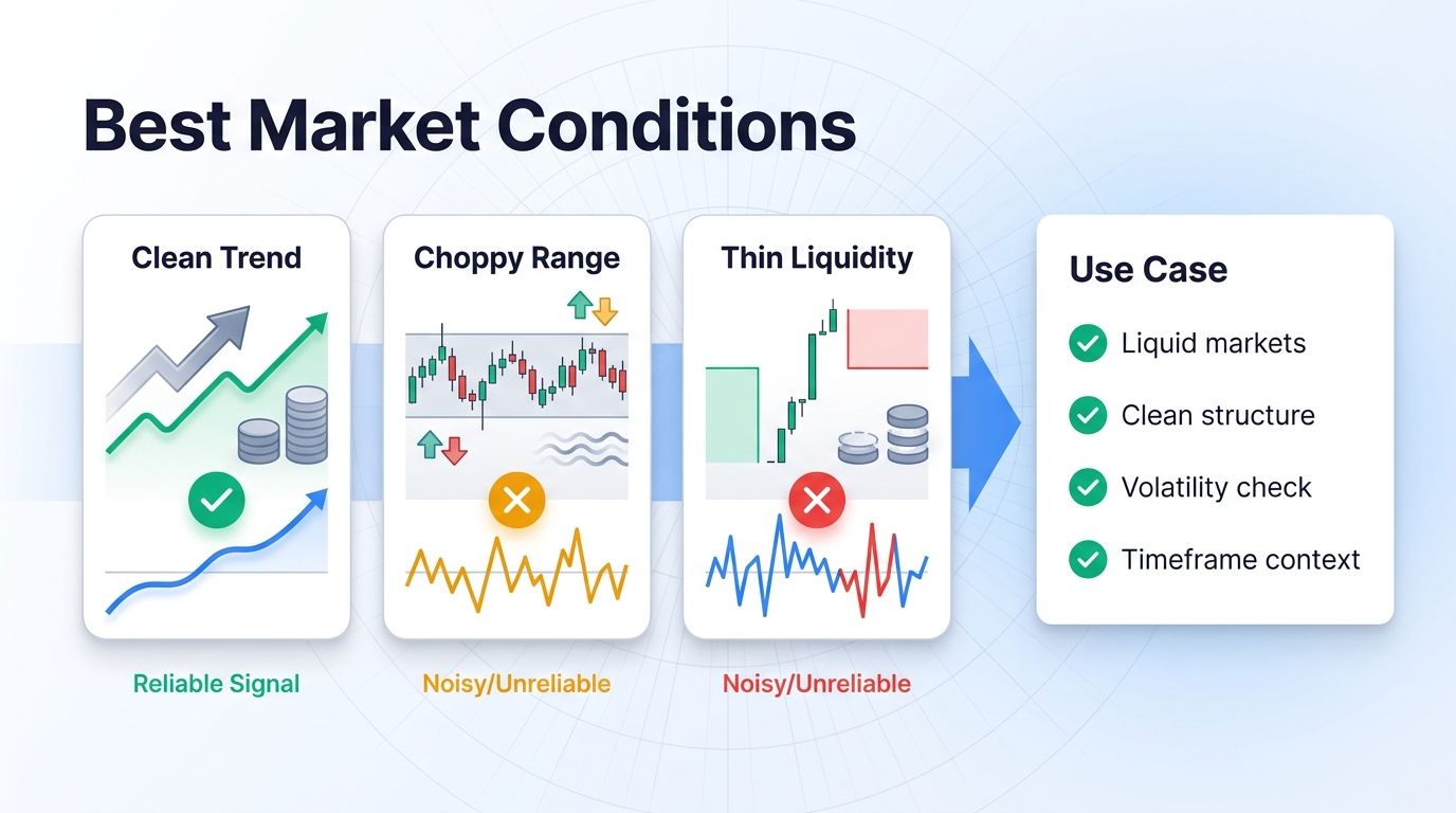 Best market conditions for TRIX in crypto trading