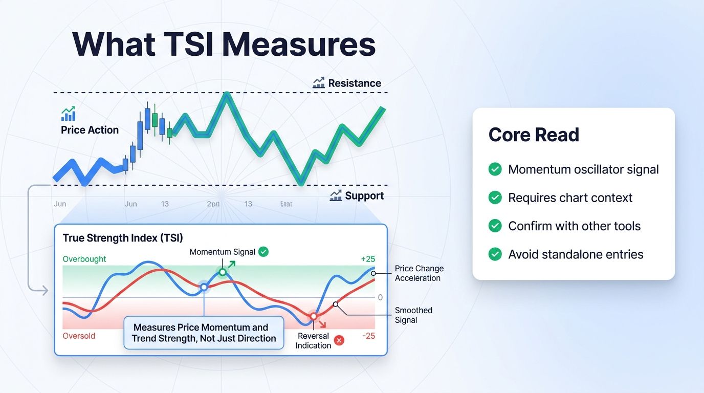 True Strength Index indicator meaning for crypto traders