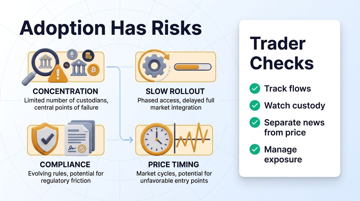 Risks of Wall Street crypto adoption for traders