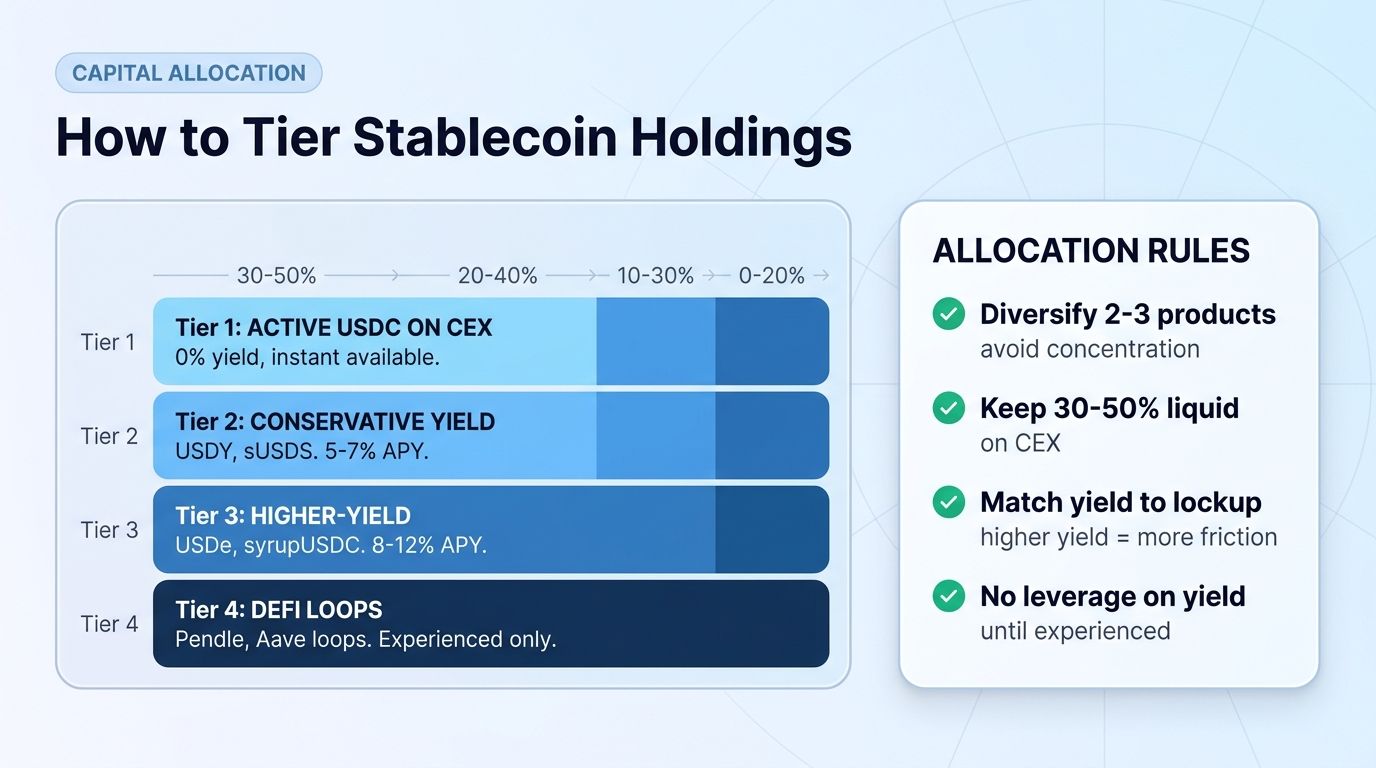 How to tier stablecoin holdings for trading capital